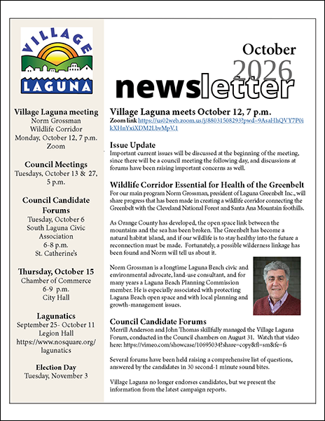 Village Laguna - Newsletter May 2026